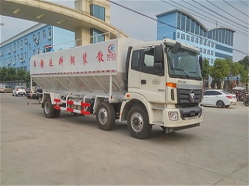 欧曼三轴CLW5252ZSLD5型散装饲料运输车
