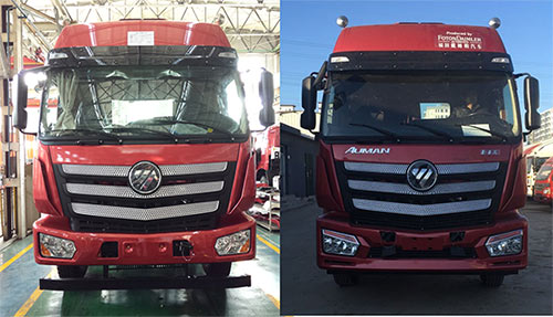 欧曼前四后八40方散装饲料运输车