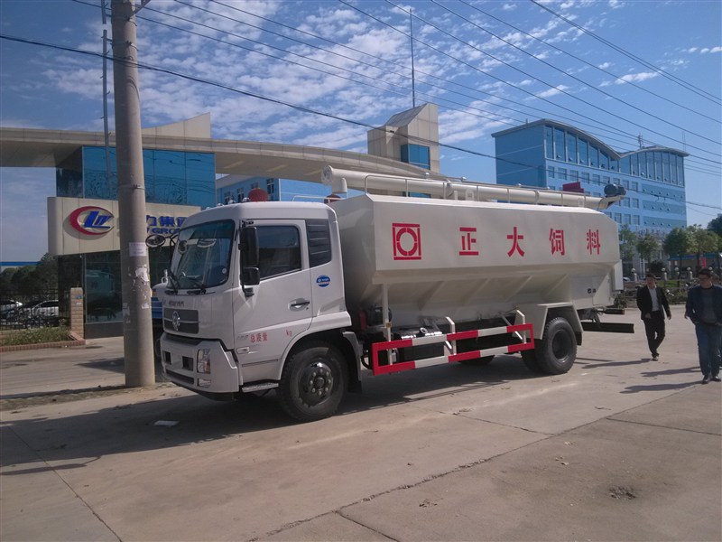 欧曼单桥20方散装饲料运输车