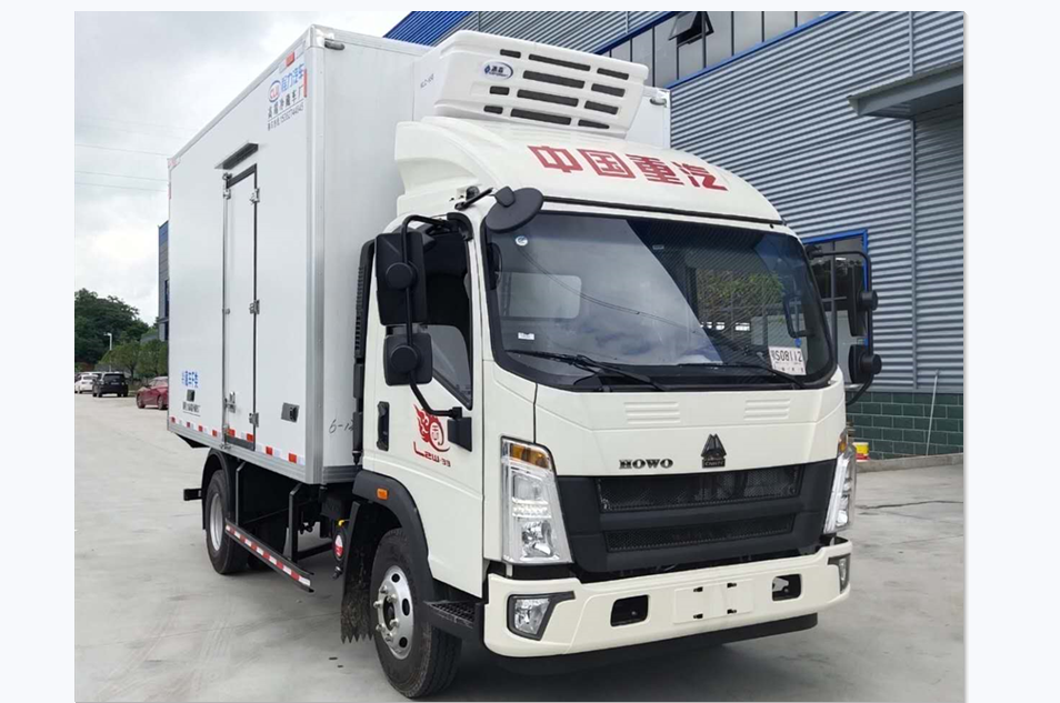 重汽豪沃蓝牌冷藏车