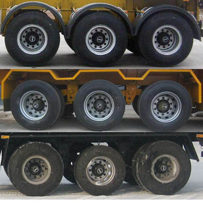 程力威牌CLW9408GFWB型腐蚀性物品罐式运输半挂车