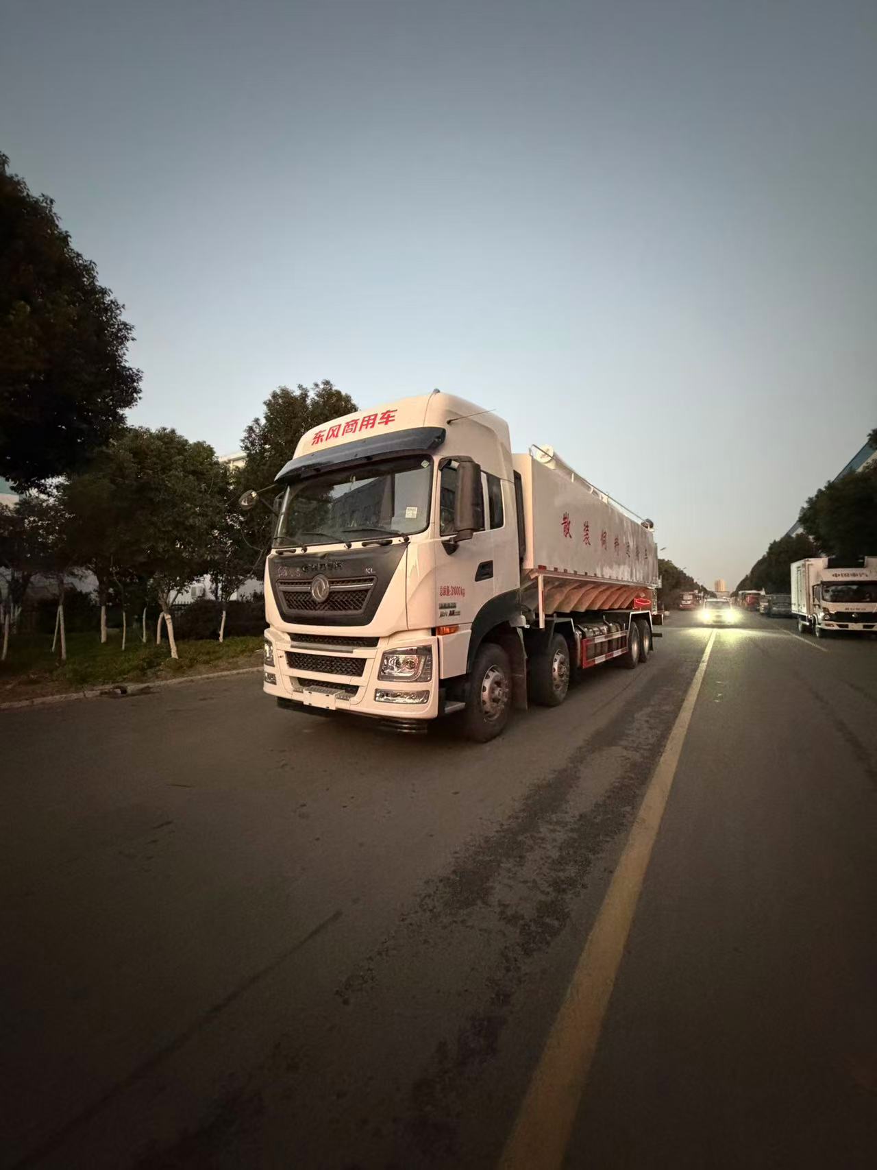  东风天龙前四后八国六散装饲料车